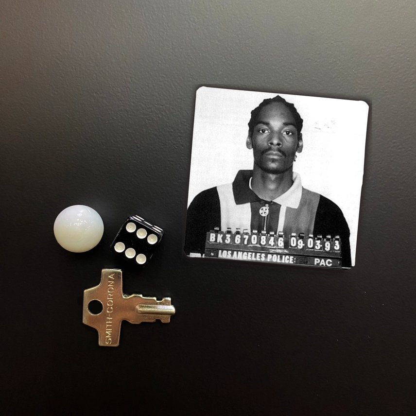 Snoop Dogg Mugshot Square Magnet