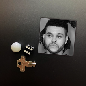 The Weeknd Mugshot Square Magnet