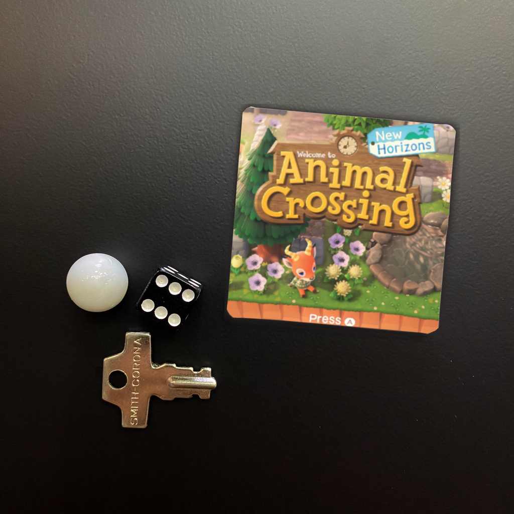 Animal Crossing: New Horizons Game Start Screen Square Magnet