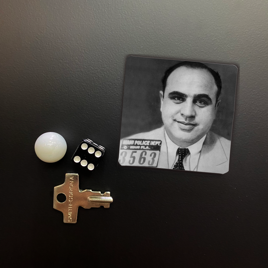 Al Capone Mugshot Square Magnet