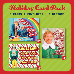 Elf Movie Christmas/Holiday Greeting Card Pack - 8 Cards & Envelopes