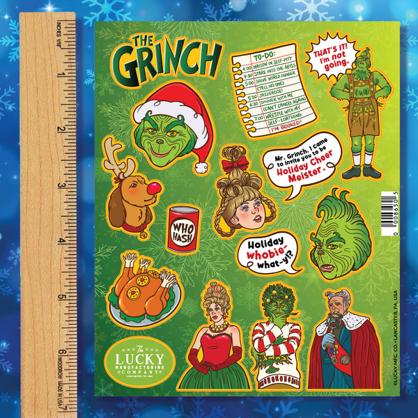 How the Grinch Stole Christmas Vinyl Sticker Sheet – Madcap & Co