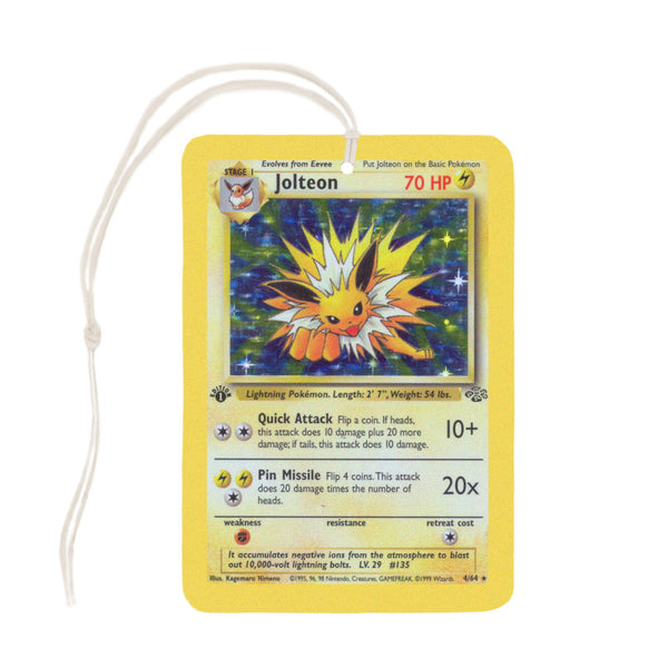 Jolteon Pokemon Card Air Freshener