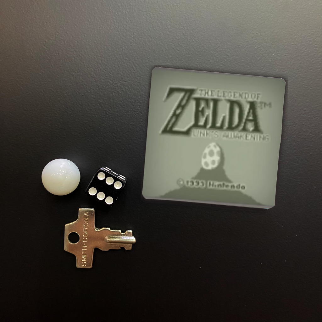 Legend of Zelda: Link's Awakening Game Start Screen Square Magnet