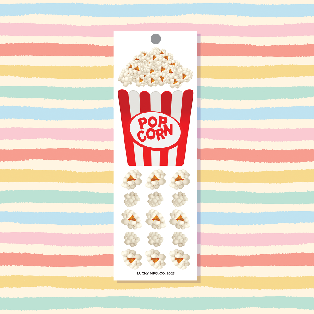 Popcorn Vinyl Sticker Strip