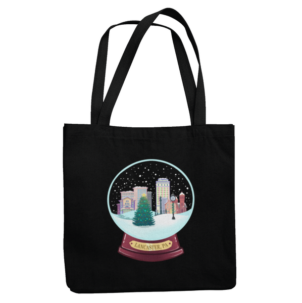 Downtown Lancaster, PA Snow Globe Tote Bag Madcap & Co