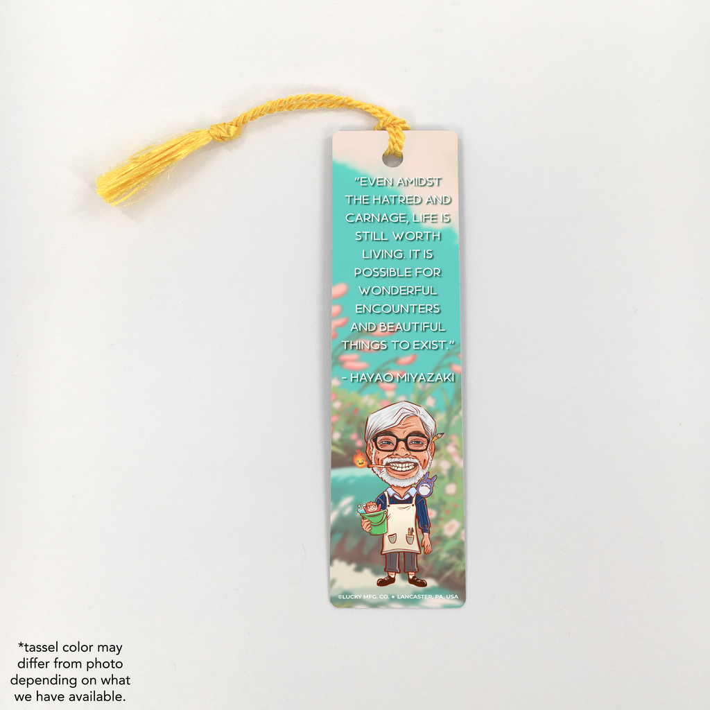 Hayao Miyazaki Quote Bookmark