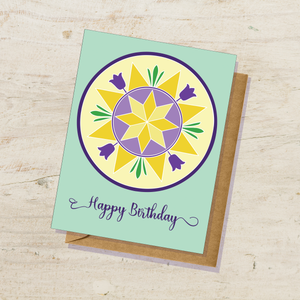 Lancaster PA Hex Sign Happy Birthday Card