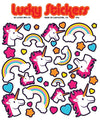 Rainbows and Unicorns Vinyl Sticker Sheet