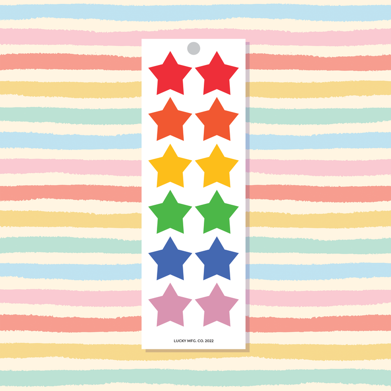 Rainbow Stars Vinyl Sticker Strip