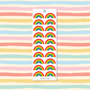 Mini Rainbows Vinyl Sticker Strip