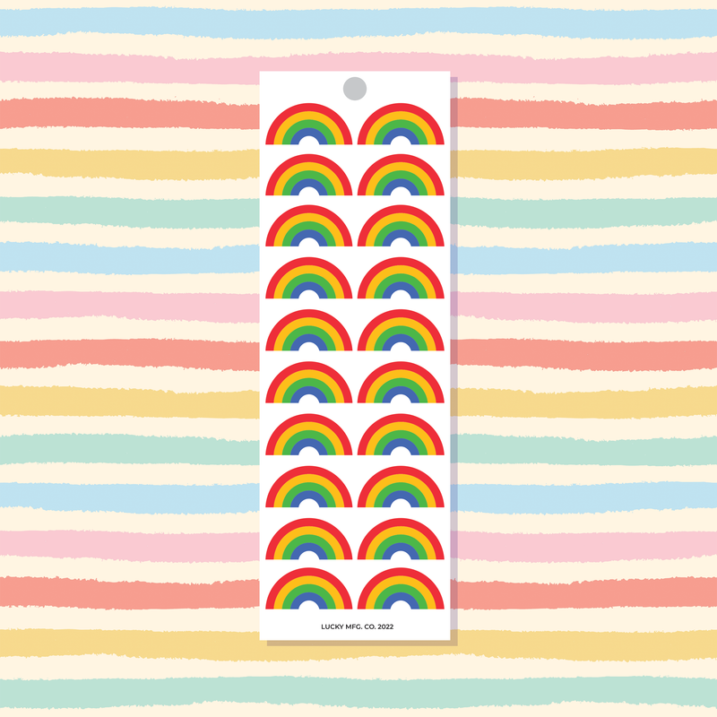 Mini Rainbows Vinyl Sticker Strip