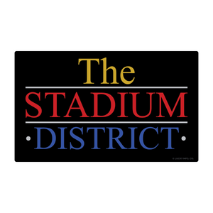 Stadium District Lanc Neighborhoods Retro TV Logo Vinyl Sticker