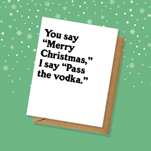 Pass the Vodka Christmas Card