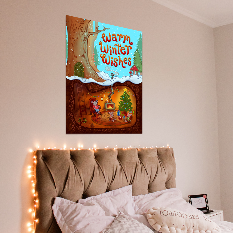 Warm Winter Wishes 20 x 28 Poster