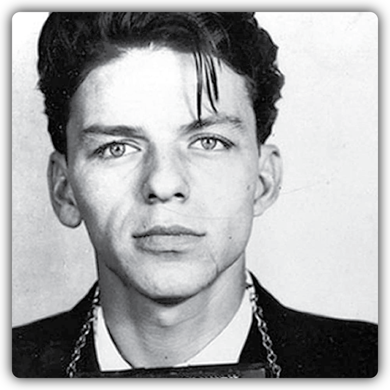 Frank Sinatra Mugshot Sticker