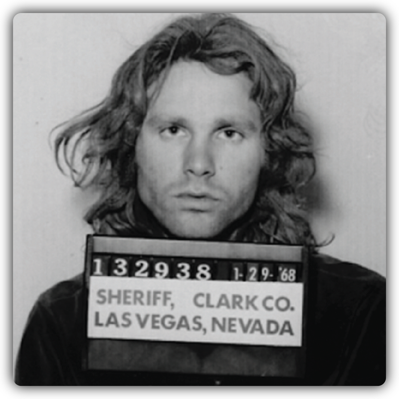 Jim Morrison Mugshot Coaster