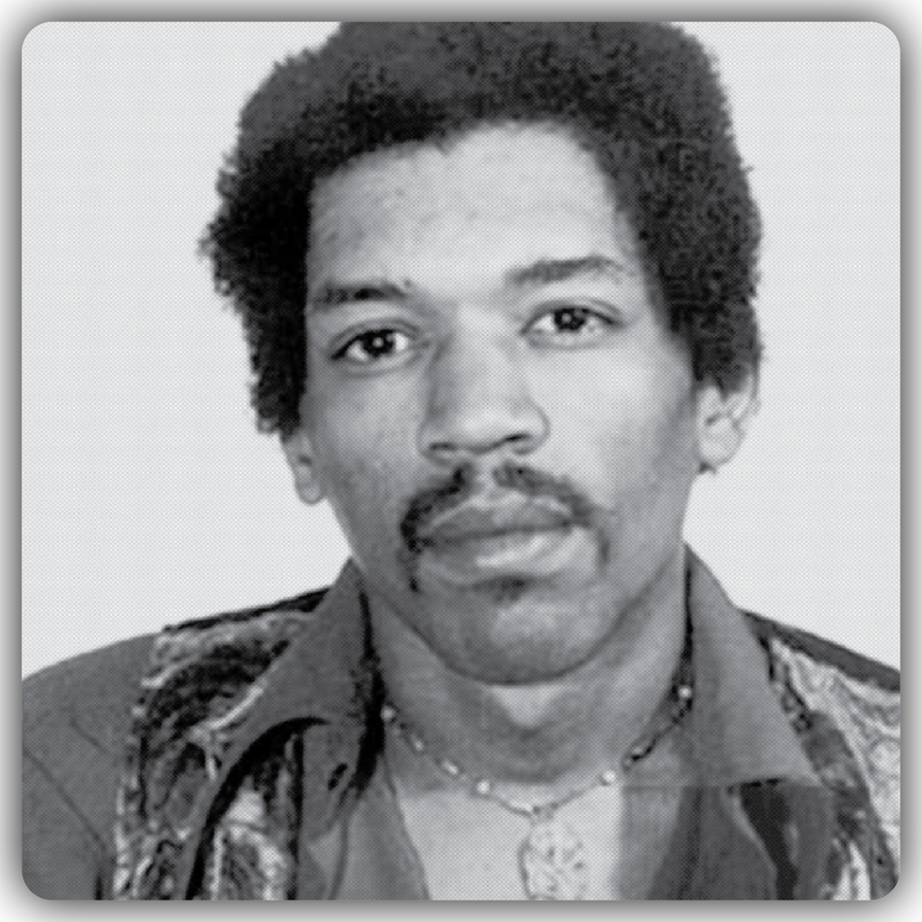 Jimi Hendrix Mugshot Sticker
