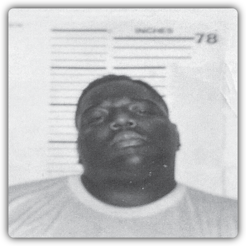 Biggie Smalls Mugshot Sticker