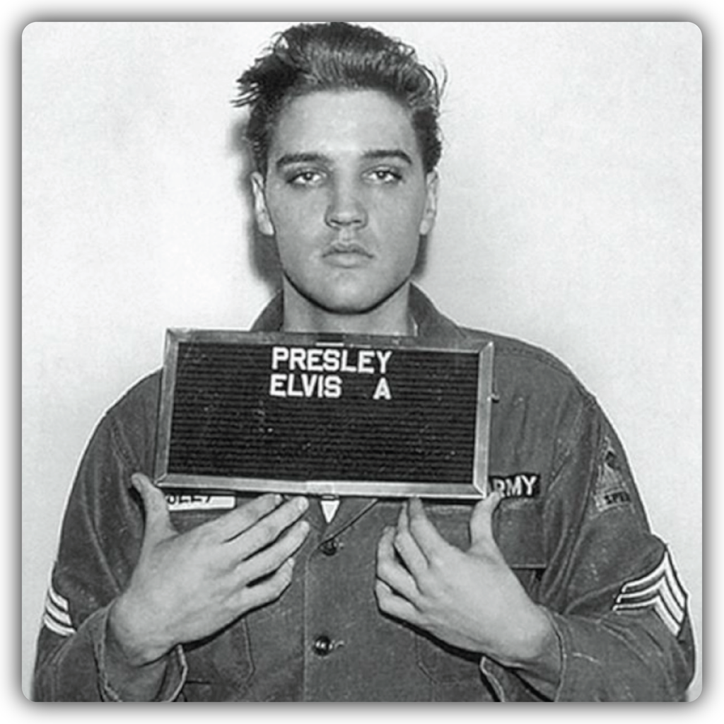 Elvis Presley Mugshot Sticker