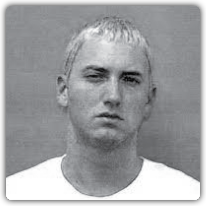 Eminem Mugshot Sticker