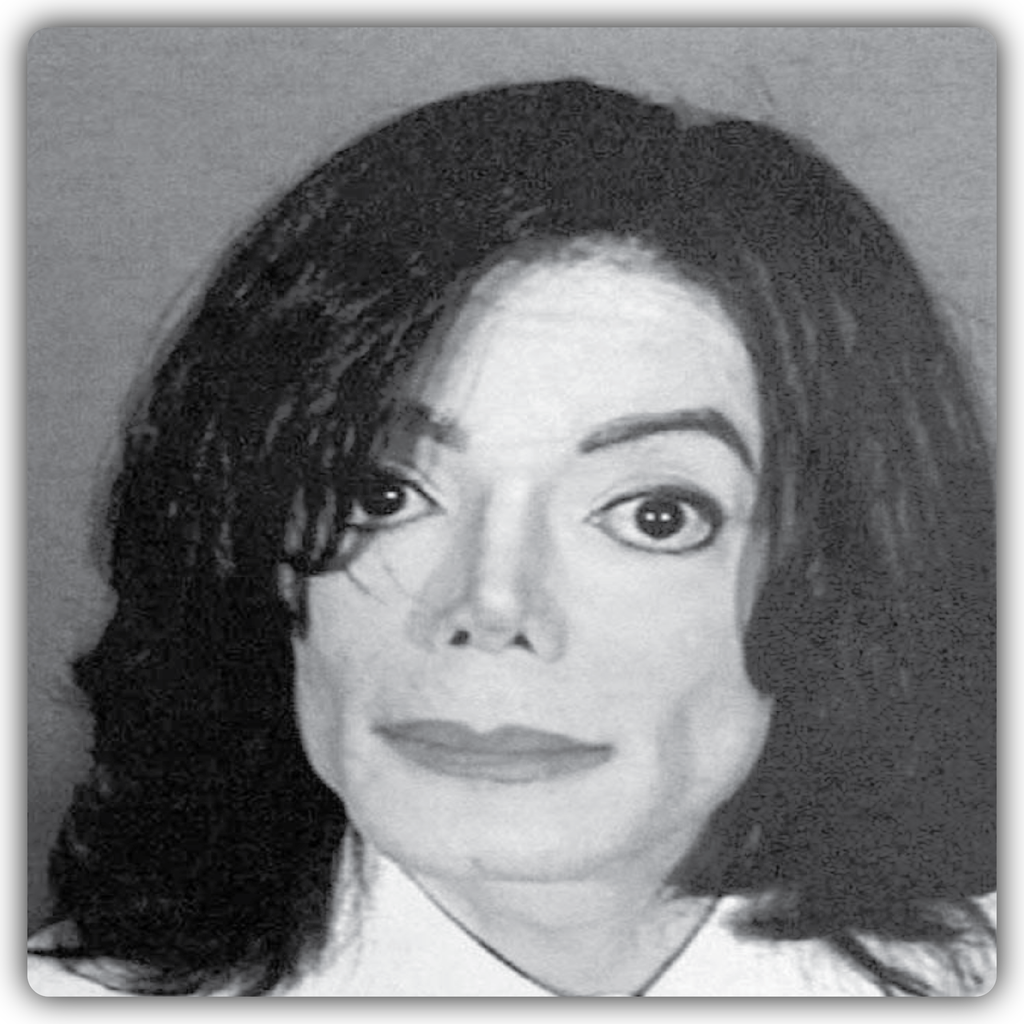 Michael Jackson Mugshot Sticker