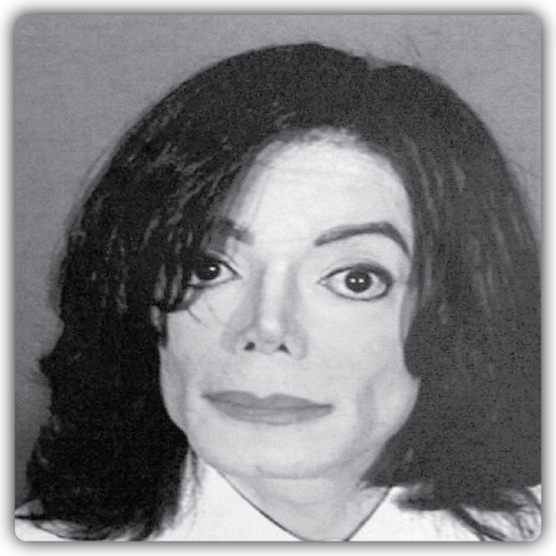 Michael Jackson Mugshot Sticker