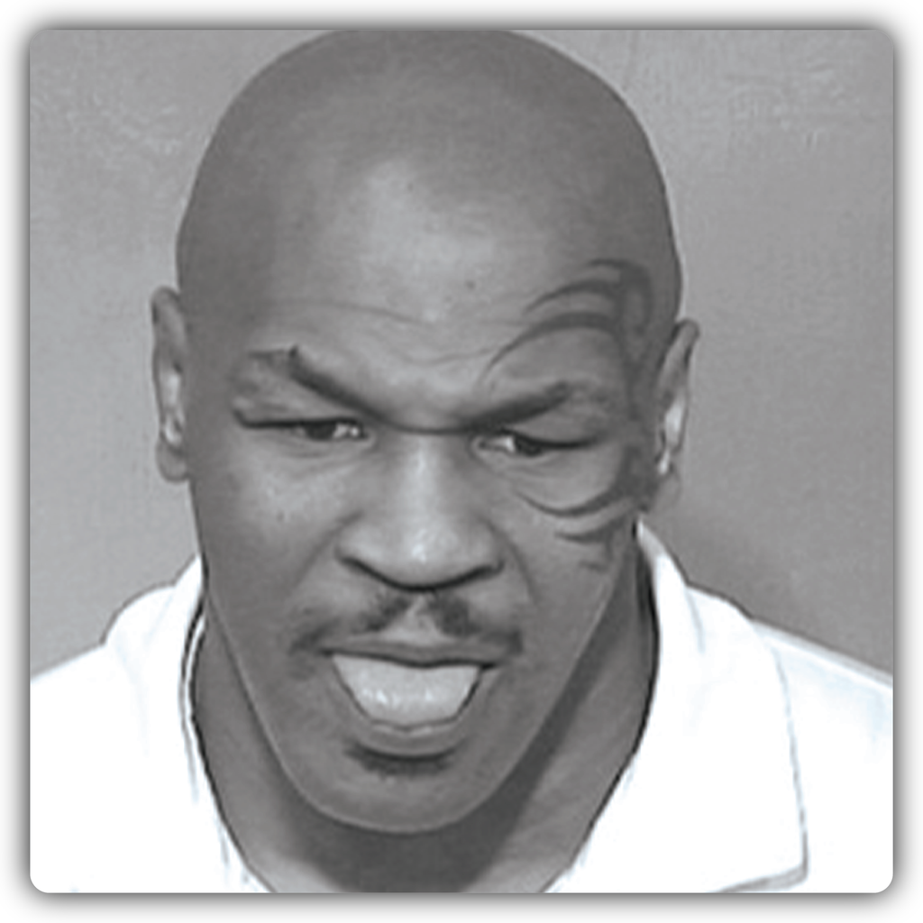 Mike Tyson Mugshot Sticker
