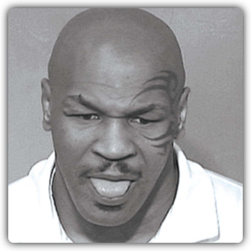 Mike Tyson Mugshot Sticker
