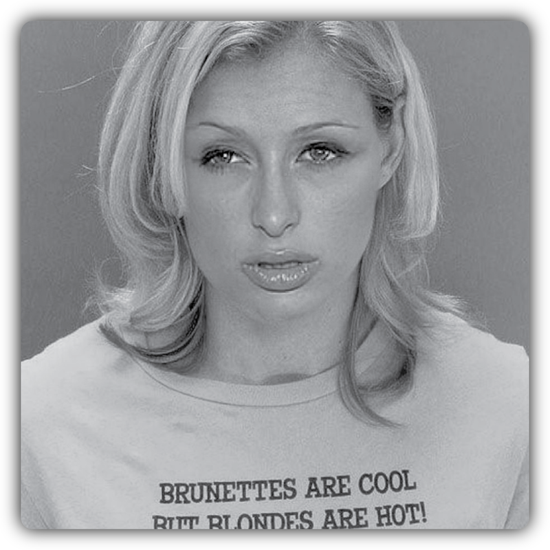 Paris Hilton Mugshot Sticker