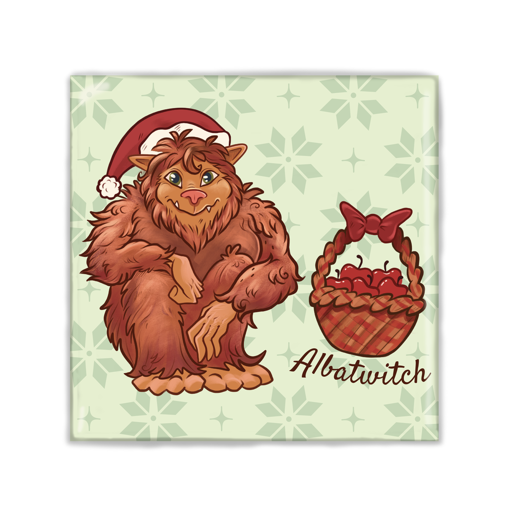 Albatwitch Cryptid Holiday Magnet