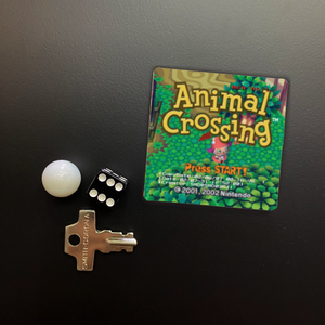 Animal Crossing Game Start Screen Square Magnet