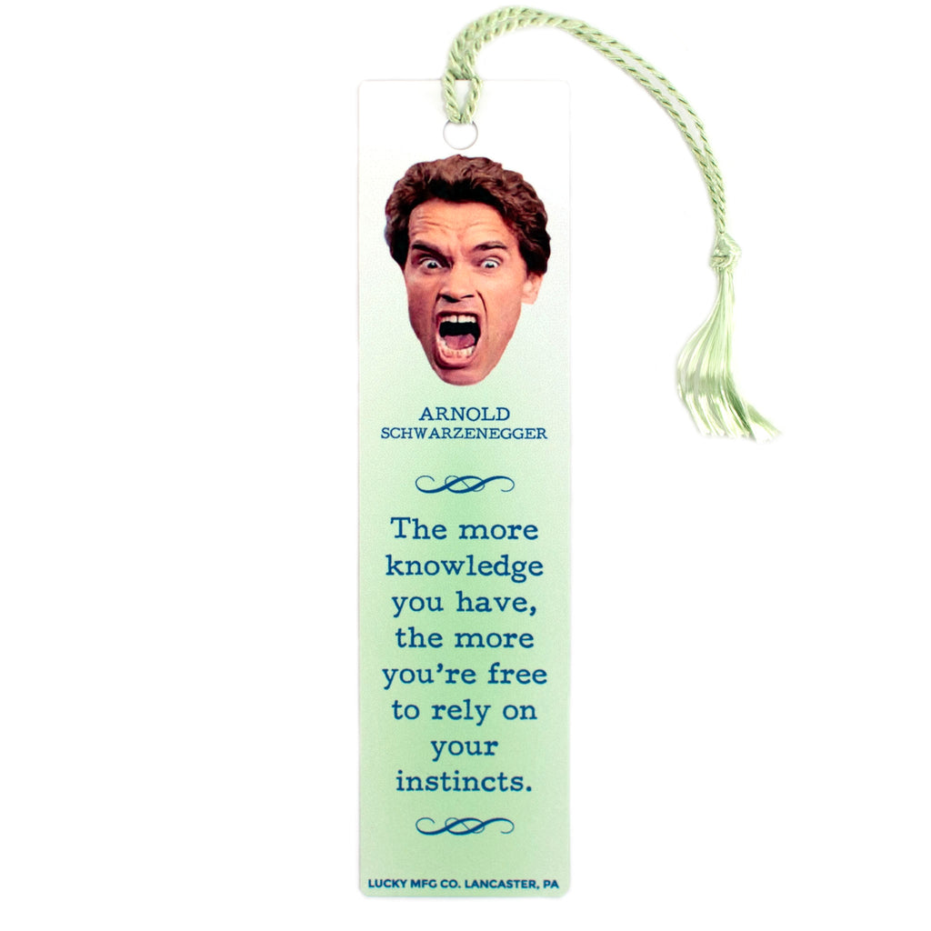 Arnold Schwarzenegger Quote Bookmark