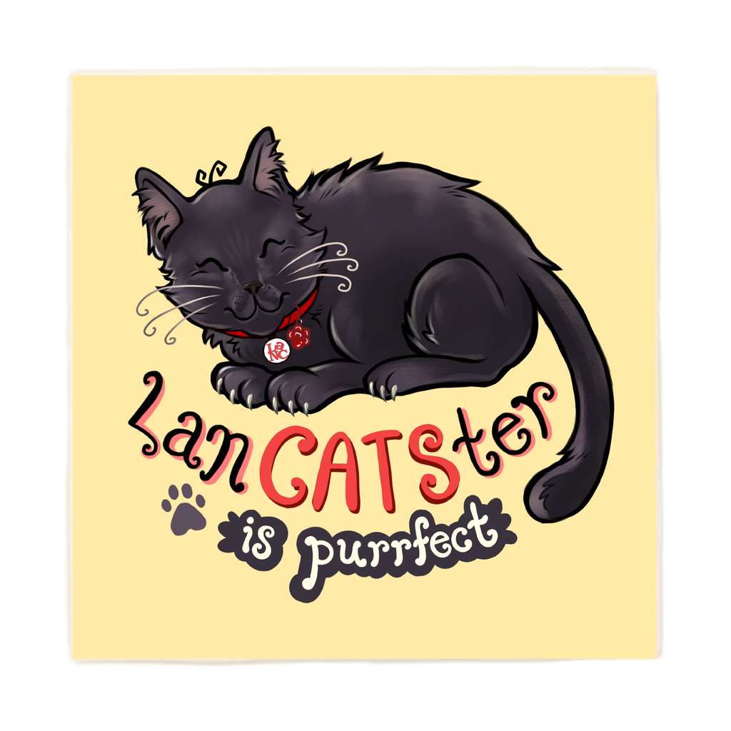 Lan Cats Ter Black Cat Coaster