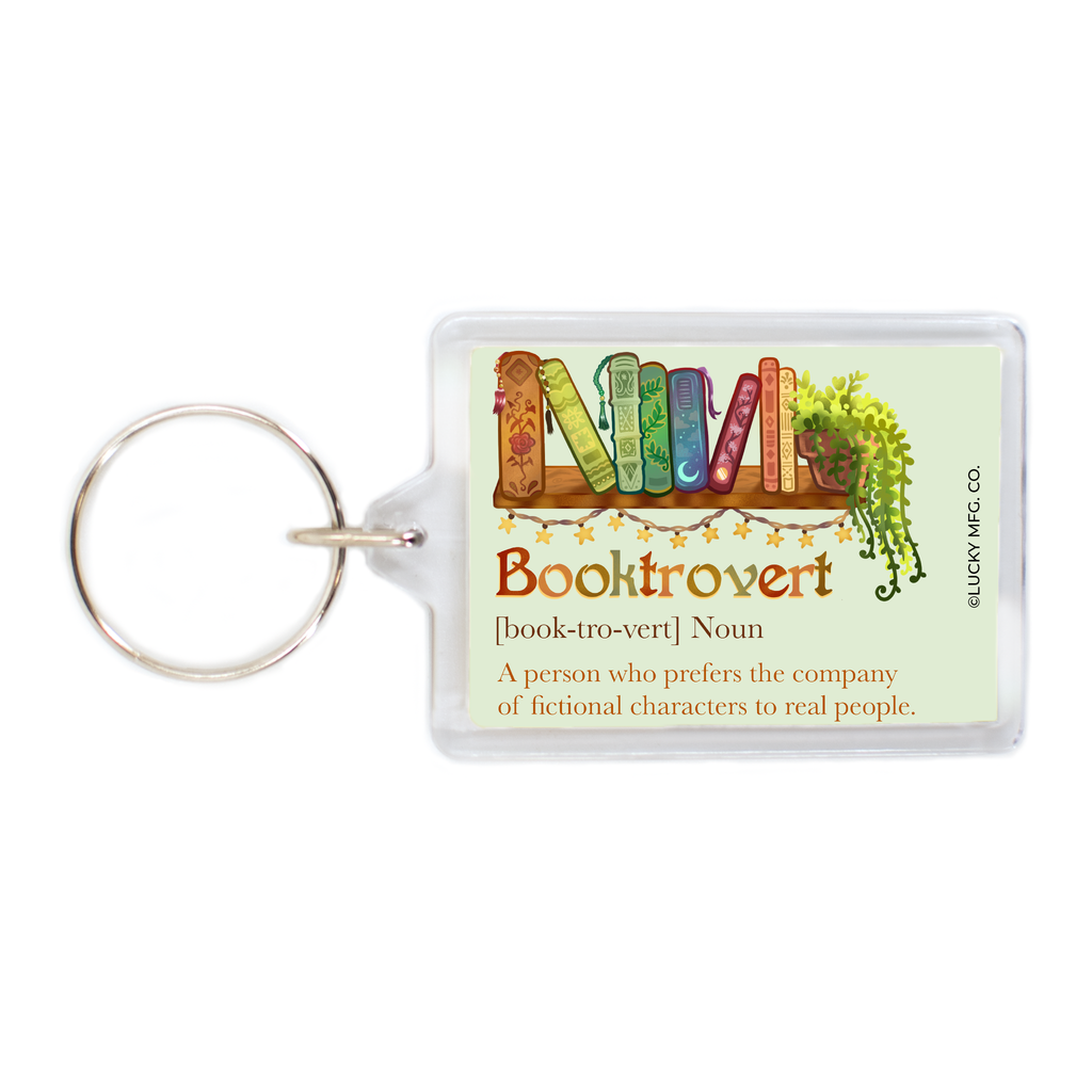 Booktrovert Keychain
