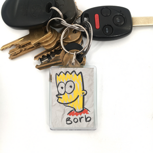 Borb Parody Plastic Keychain