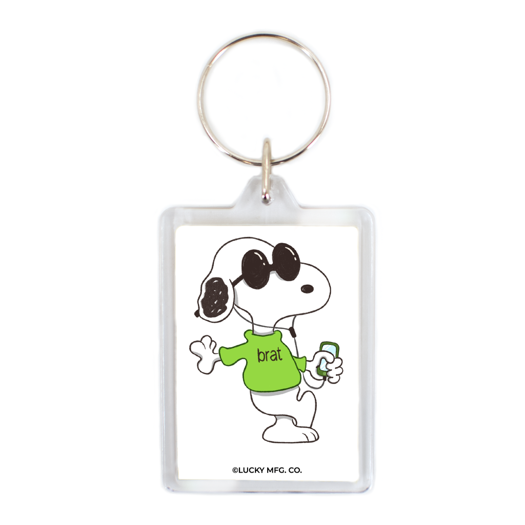 "Brat Snoopy" Parody Keychain