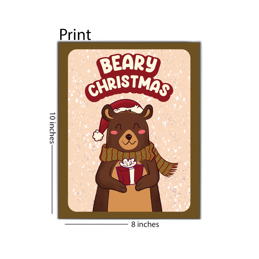 Beary Christmas 8 x 10 Print