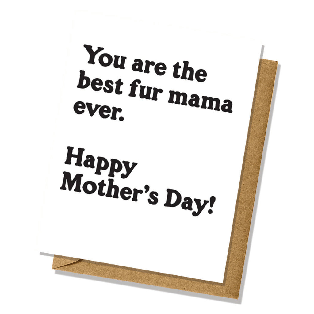 Best Fur Mama Mother's Day Card