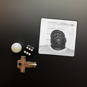 Biggie Smalls Mugshot Square Magnet