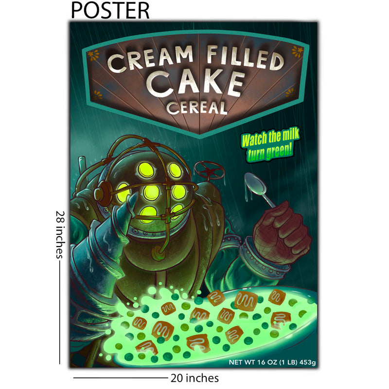 BioShock Cereal 20 x 28 Gaming Poster