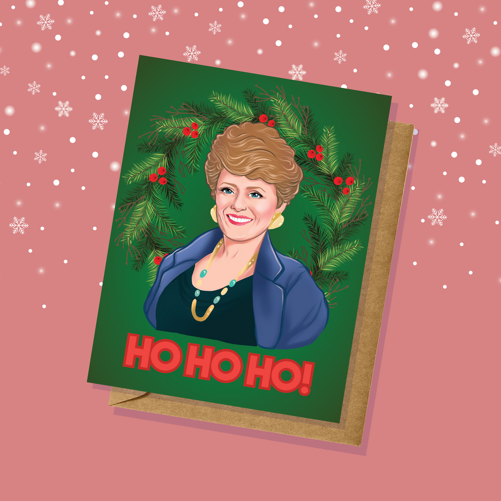 Blanche Devereaux "Ho Ho Ho" Golden Girls Holiday Card