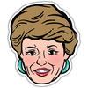 Blanche Devereaux Illustration Golden Girls Vinyl Sticker