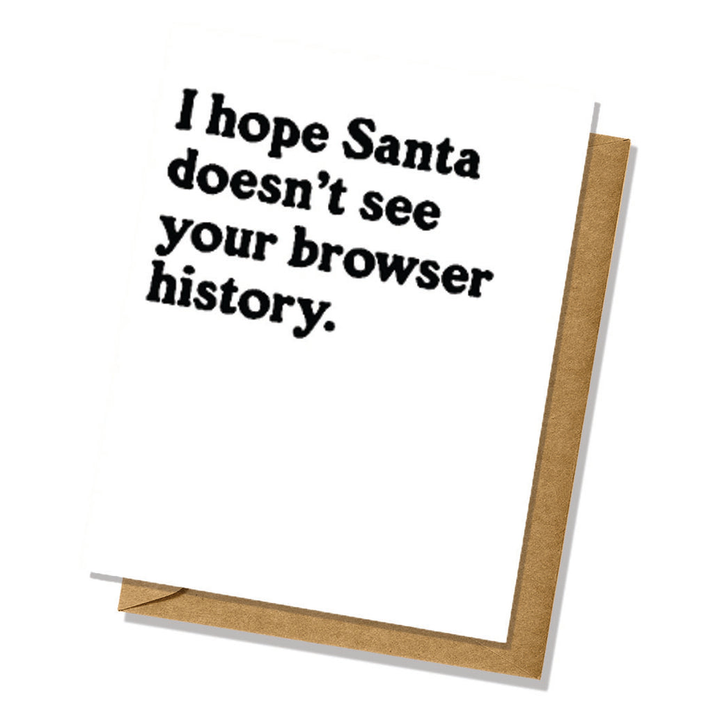 Browser History Christmas/Holiday Card