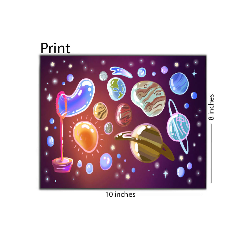 Bubble Planets 8x10 Print