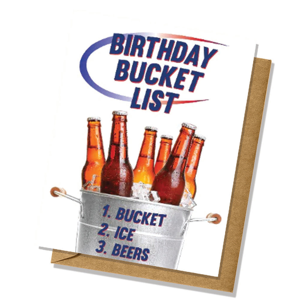 Birthday Bucket List Beer Birthday Card
