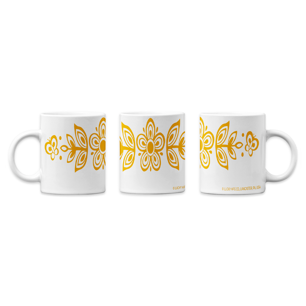 Butterfly Gold Pyrex Inspired 11oz Mug