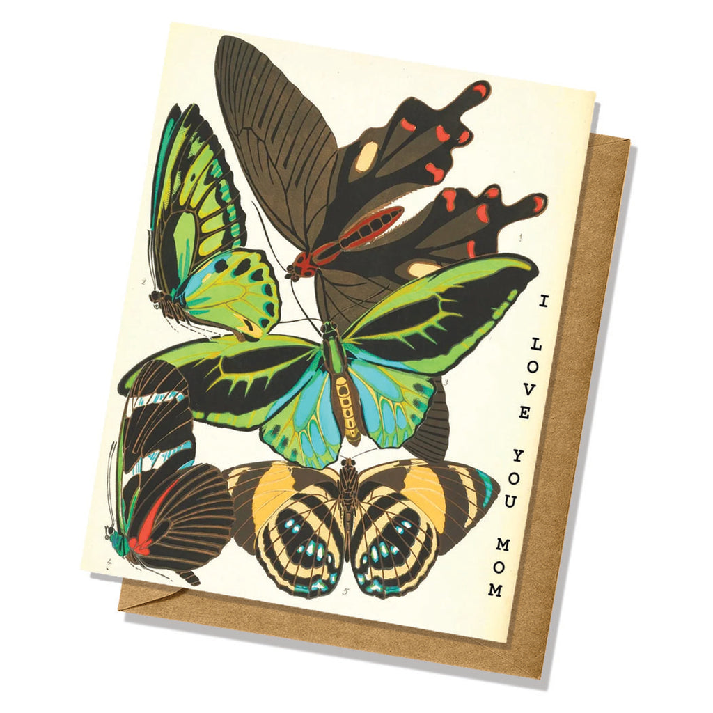 Vintage Hand-Illustrated Butterfly Mother's Day Card
