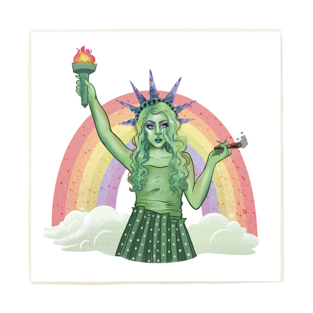 Chappell Roan Statue Of Liberty Coaster