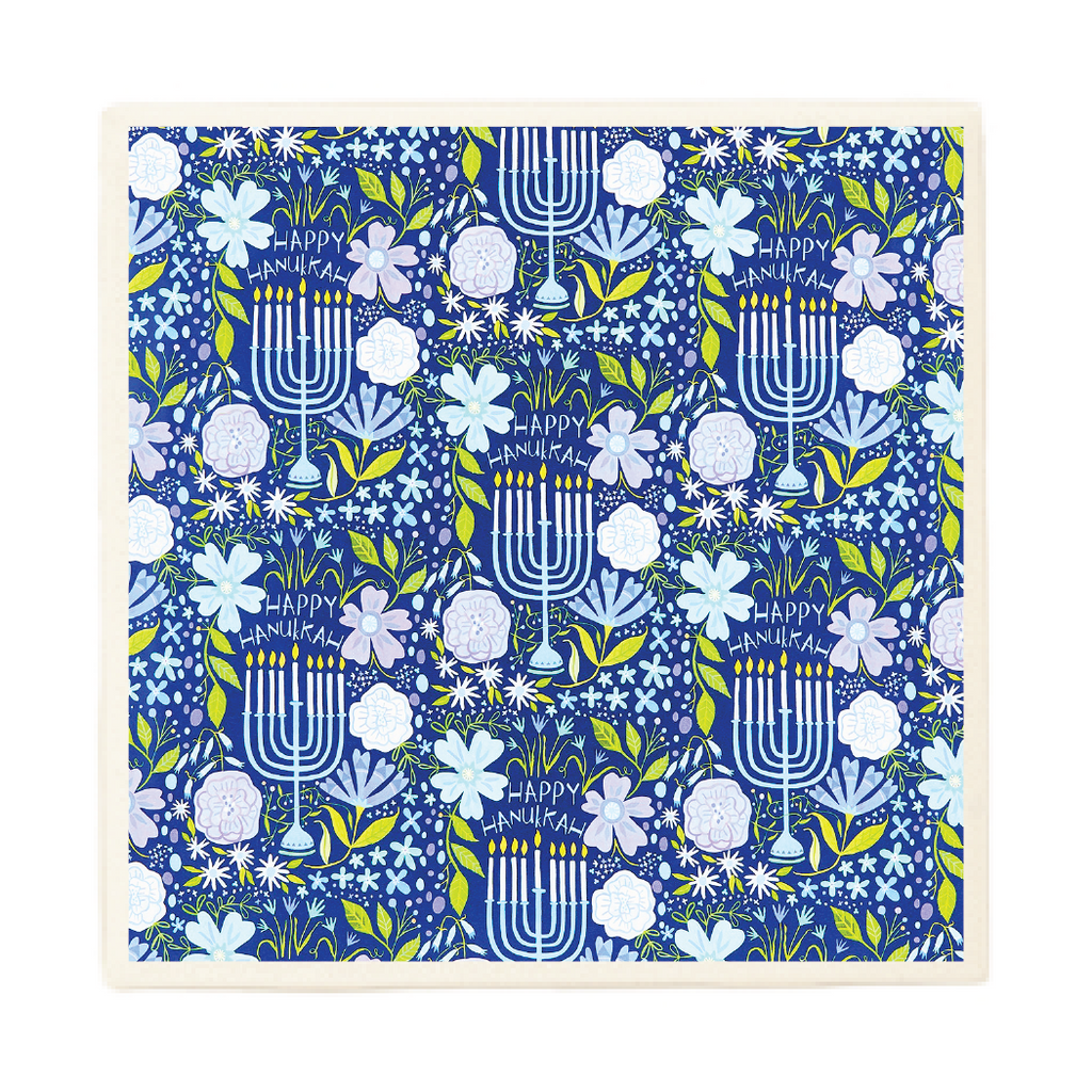 Happy Hanukkah Menorahs Holiday Coaster